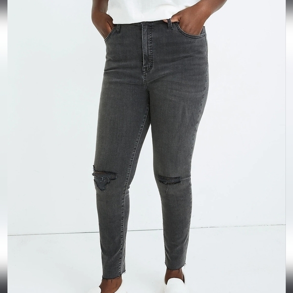 Madewell Curvy High-Rise Skinny Jeans in Black Sea size 31 - Picture 2 of 6